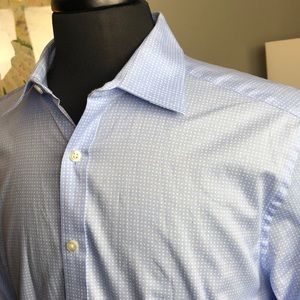 16.5 , 34/35 Michael Kors Blue Dress Shirt